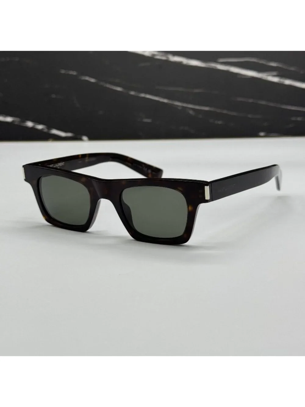 NWT Saint Laurent SL719 002 Havana Gray Unisex Sunglasses